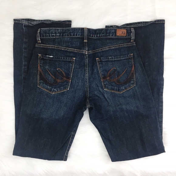X2 Quality Denim Jeans Size 6 Curvy W31 Bootcut - Picture 3 of 7